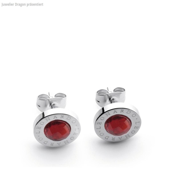 LEONARDO Schmuck Ohrstecker rot Matrix 011250
