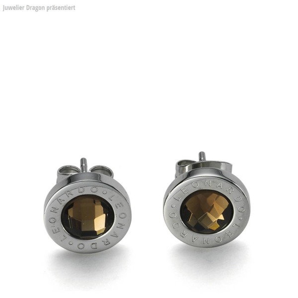 LEONARDO Schmuck Ohrstecker braun Matrix 013257