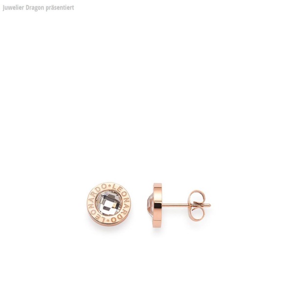 LEONARDO Schmuck Ohrstecker roségold/klar Matrix 015569