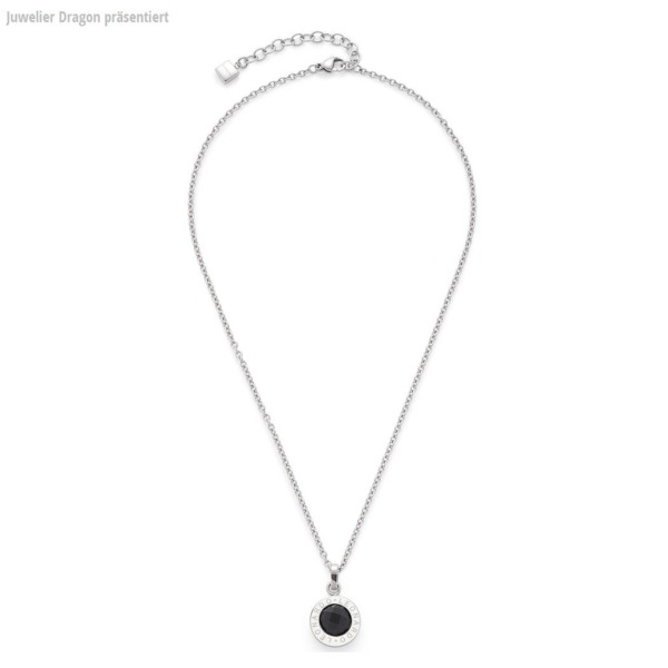 LEONARDO Schmuck Halskette schwarz klein Matrix 016447