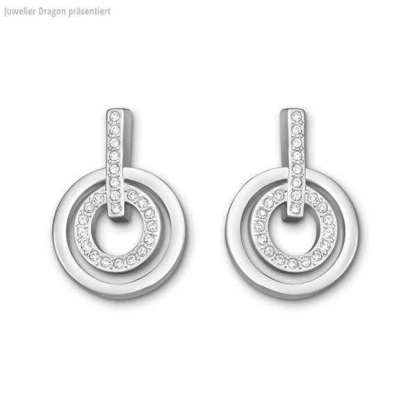SWAROVSKI Schmuck Ohrstecker mit Halskette 5007750 CIRCLE:OHRSTECKER MINI CRY/RHS