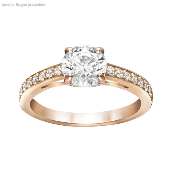 SWAROVSKI Schmuck Ring 5149218 ATTRACT:RING CZWH/ROS
