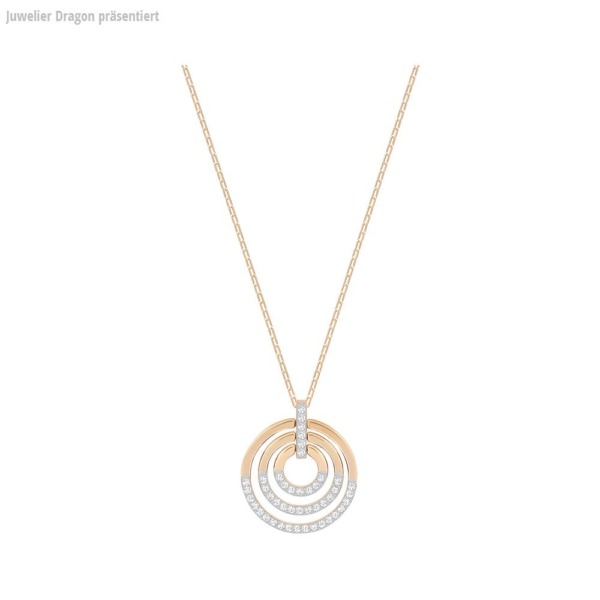 SWAROVSKI Schmuck Anhänger mit Halskette 5349193 CIRCLE:ANHAENGER MED CRY/ROS