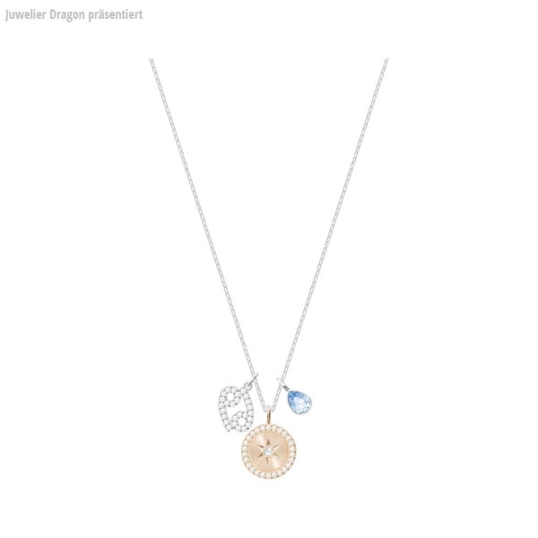 SWAROVSKI Schmuck Anhänger mit Halskette 5349215 STERNZEICHEN:ANHAENGER KREBS AQUA/CRY/RHS