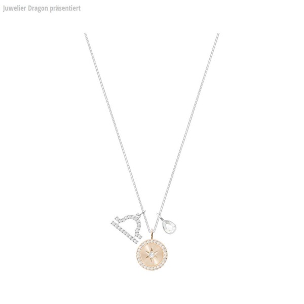SWAROVSKI Schmuck Anhänger mit Halskette 5349218 STERNZEICHEN:ANHAENGER WAAGE CRYMOL/RHS