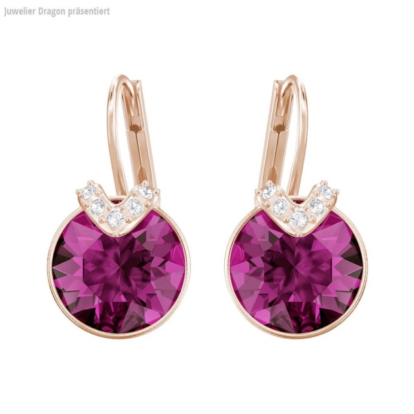 SWAROVSKI Schmuck Ohrstecker mit Halskette 5389357 BELLA:OHRSTECKER V FUCH/CRY/ROS