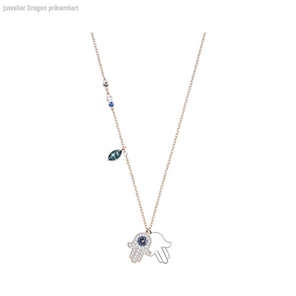 SWAROVSKI Schmuck Anhänger mit Halskette 5396882 DUO:ANHAENGER HAMSA HAND DMUL/MIX