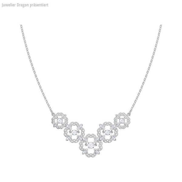 SWAROVSKI Schmuck Halskette 5397240 SPARKLING DC:HALSKETTE MED FLOWR CZWH/CRY/RHS
