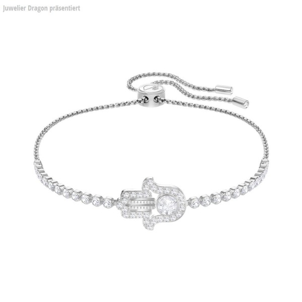 SWAROVSKI Schmuck Armband 5397699 SUBTLE:ARMBAND HAMSA HAND CZWH/RHS M Länge: 9 - 24 cm