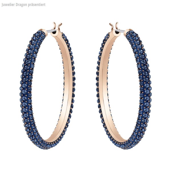 SWAROVSKI Schmuck Ohrstecker mit Halskette 5408459 STONE:OHRSTECKER HOOP MONT/ROS