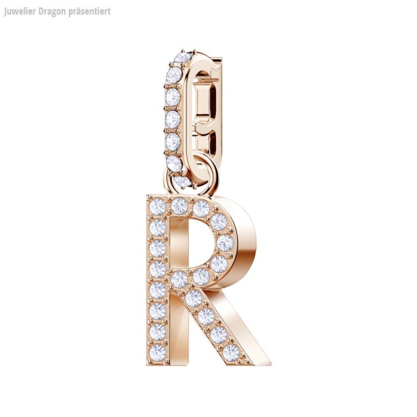 SWAROVSKI Schmuck Charm mit Halskette 5437617 REMIX:CHARM ALPHABET R CRY/ROS
