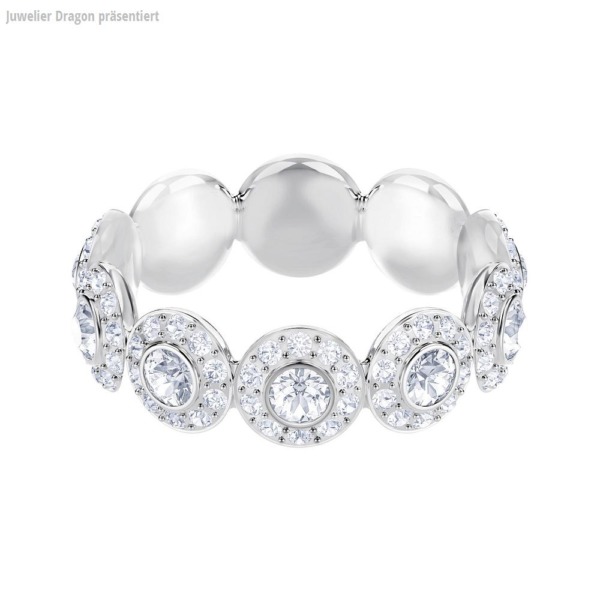 SWAROVSKI Schmuck Ring 5441207 ANGELIC:RING BAND CRY/RHS