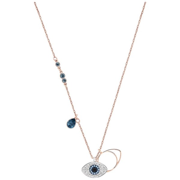 SWAROVSKI Schmuck Anhänger mit Halskette 5172560 DUO:ANHAENGER EVIL EYE DMUL/MIX