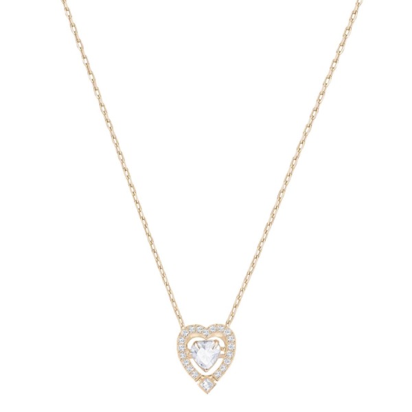 SWAROVSKI Schmuck Halskette 5284188 SPARKLING DC:HALSKETTE HRT CZWH/CRY/ROS