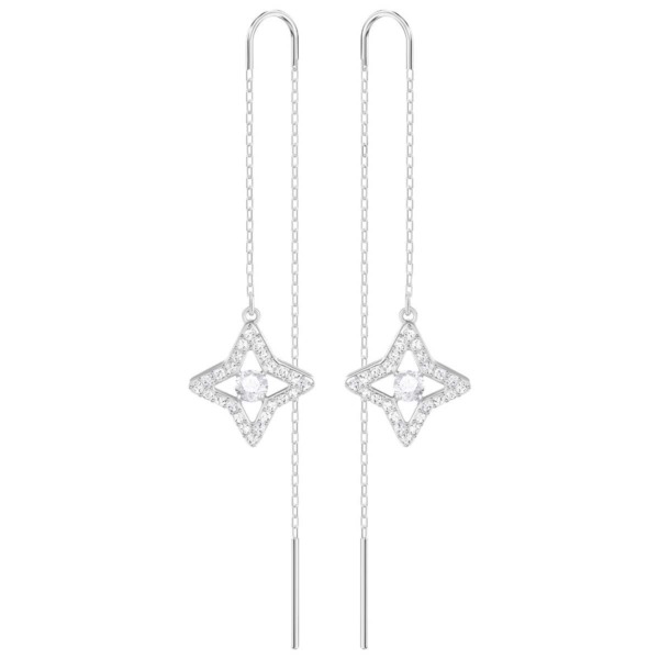 SWAROVSKI Schmuck Ohrstecker mit Halskette 5349665 SPARKLING DC:OHRSTECKER KETTE STAR CZWH/