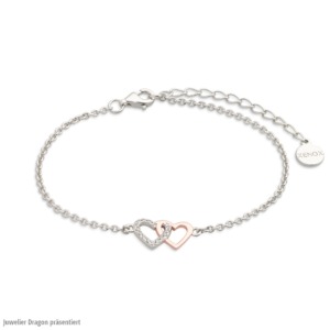 Armband XENOX XS2929R roséfarben Herzen