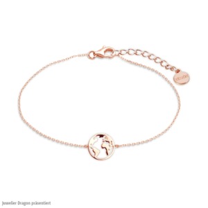 Armband XENOX XS3165R roséfarben Weltkugel