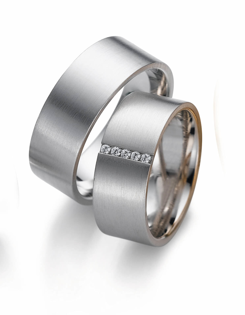Eheringe aus Platin