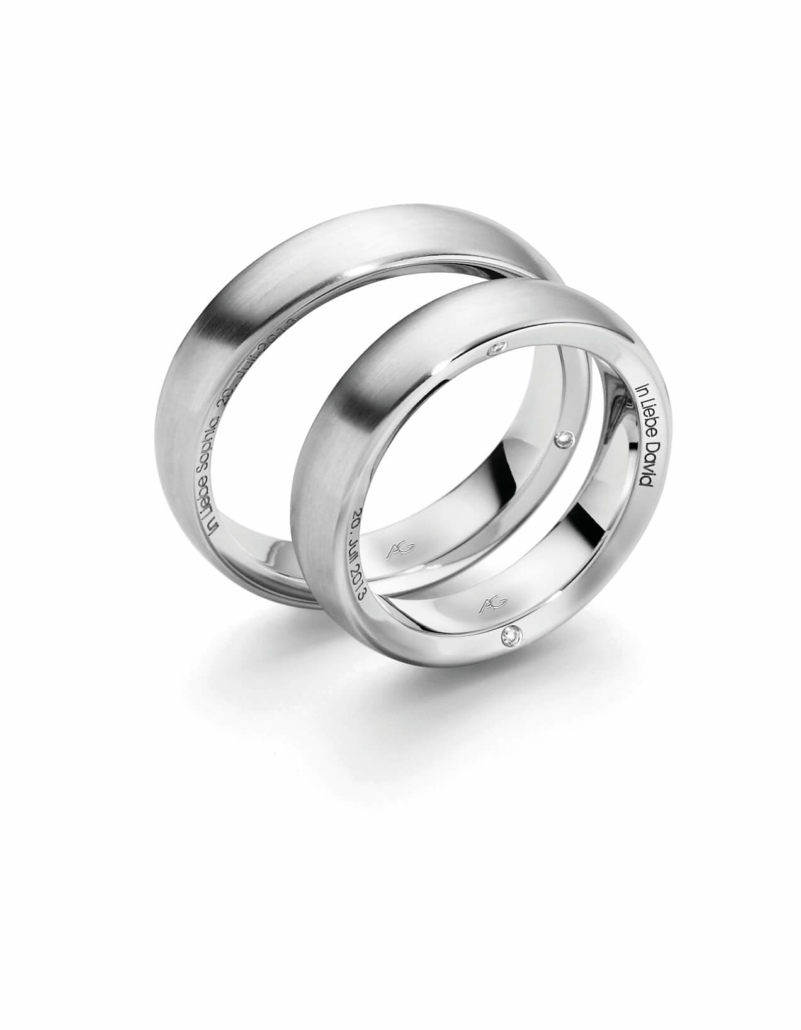 Eheringe aus Platin