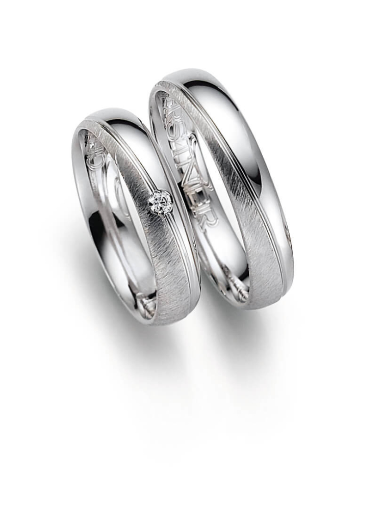 Eheringe aus Platin