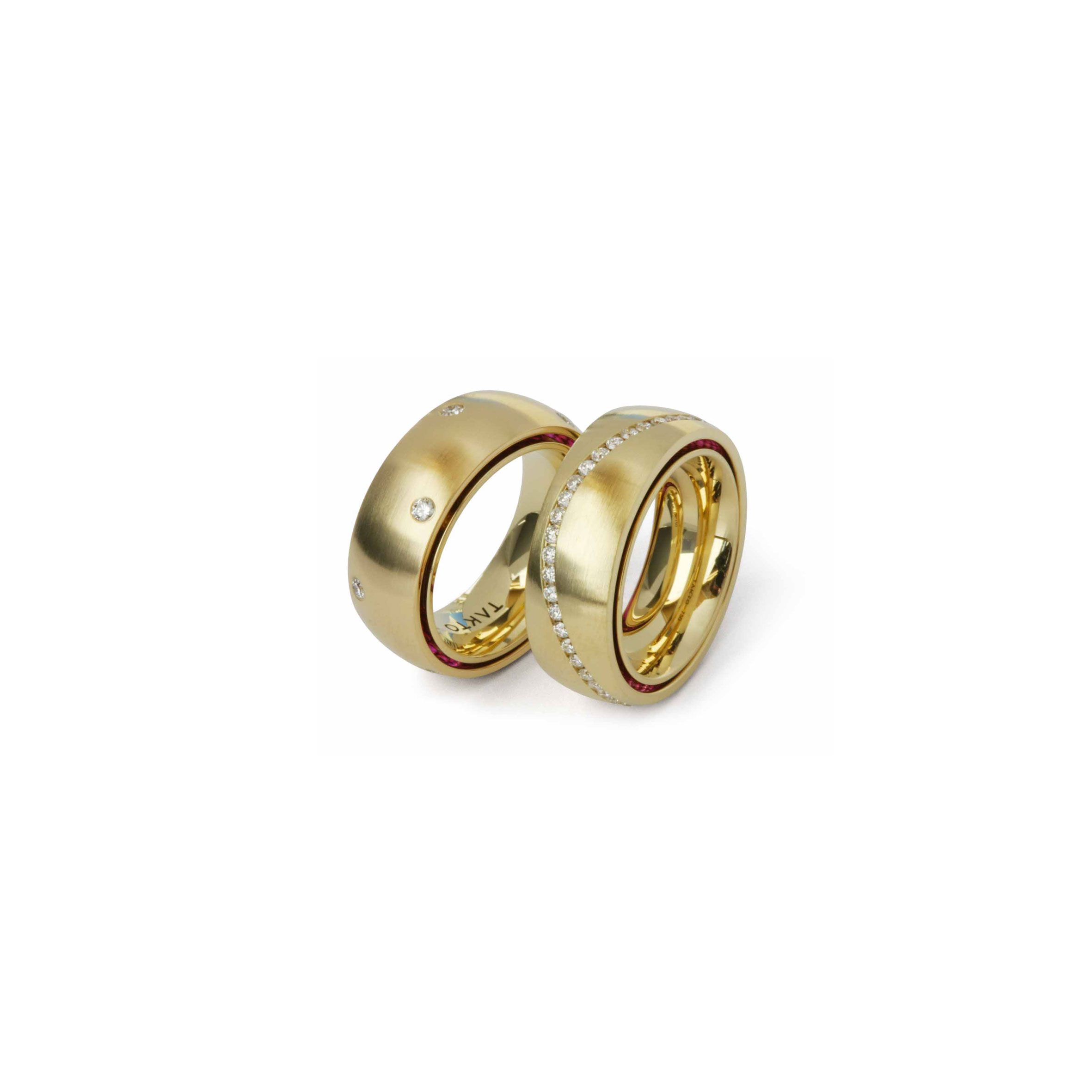 Gold Ring drehbar 750 Brillant Diamant
