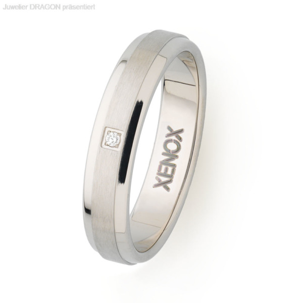 XENOX Damen Ring Edelstahl Zirkonia X5012