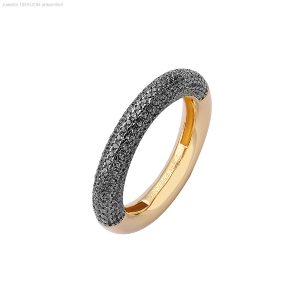 XENOX XS2043G Ring Silber 925/- vergoldet Zirkonia DAMEN