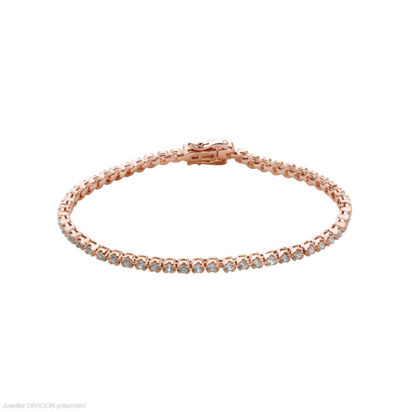 XENOX XS2044R Armband Silber 925/- rosé Zirkonia DAMEN