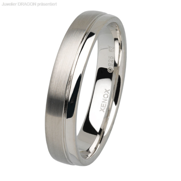 XENOX Damen Ring Silber 925 Matt XS9107