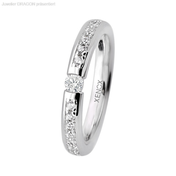 XENOX Damen Ring Silber 925 Zirkonia XS9112