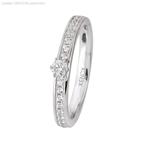 XENOX Damen Ring Silber 925 Zirkonia XS9113