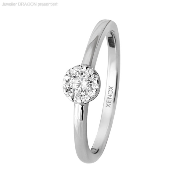 XENOX Damen Ring Silber 925 Zirkonia XS9114