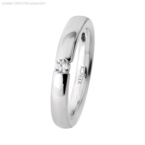 XENOX Damen Ring Silber 925 Zirkonia XS9115