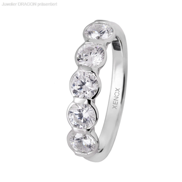 XENOX Damen Ring Silber 925 Zirkonia XS9117