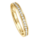 Memoire Ring aus Gelbgold mit 43 Brillanten (bei Weite 56) ca. 0