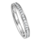 Memoire Ring aus Weißgold mit 43 Brillanten (bei Weite 56) ca. 0