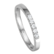 Memoire Ring aus Weißgold mit 5 Brillanten ca. 0