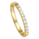 Memoire Ring aus Gelbgold mit 9 Brillanten ca. 0
