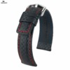 Uhrenarmband HIRSCH Carbon L 02592052-2-24 Farbe schwarz aus Kalbsleder