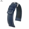 Uhrenarmband HIRSCH Carbon L 02592080-2-24 Farbe blau aus Kalbsleder
