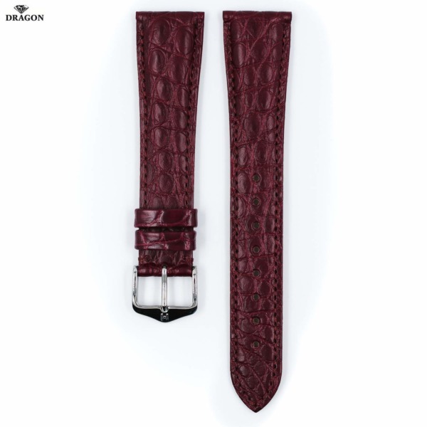 HIRSCH Selection Alligator Uhrband Regent Farbe rotOL