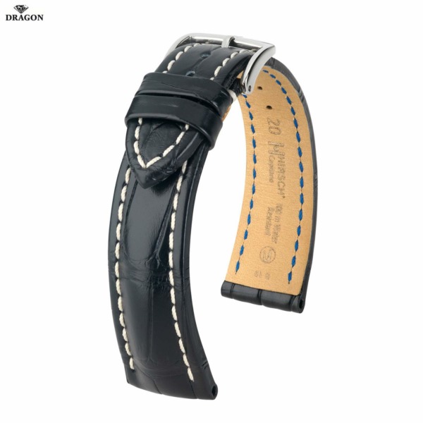 Uhrenarmband HIRSCH Capitano L 05107059-2-XX Farbe schwarz aus Alligator