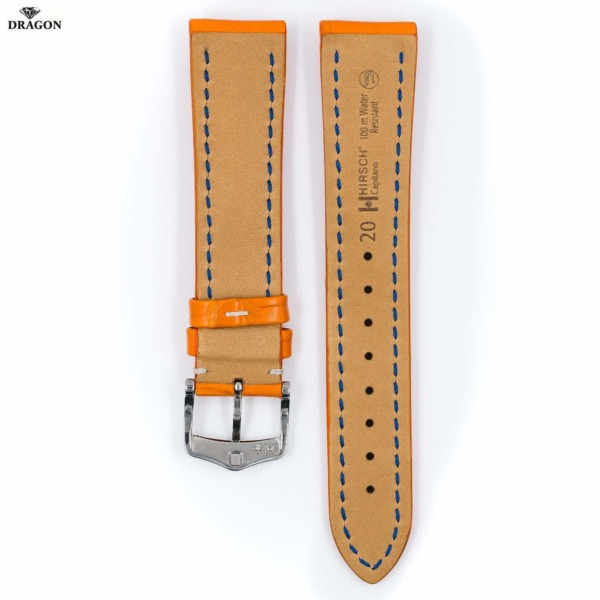 Uhrband Alligator Capitano orange LL