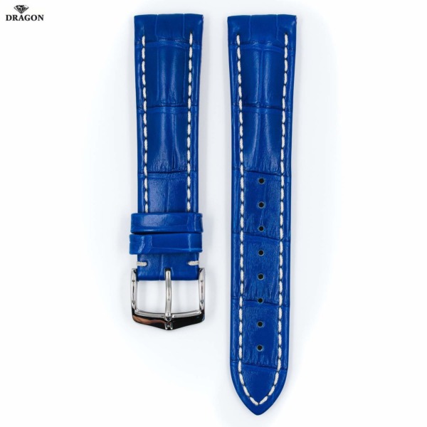 Uhrband Alligator Capitano Royalblau UL