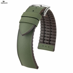 Uhrenarmband HIRSCH Arne L 0921094040-2-22 Farbe grün aus Kalbsleder