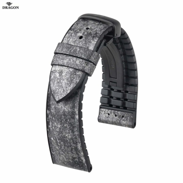 Uhrenarmband HIRSCH Stone L 0925044032-5-22 Farbe  aus Leder Imitat