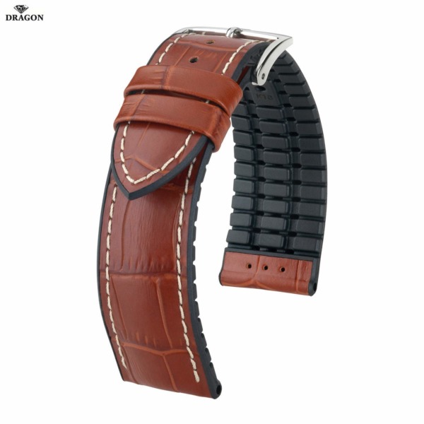 Uhrenarmband HIRSCH George L 0925128070-2-24 Farbe  aus Materialmix
