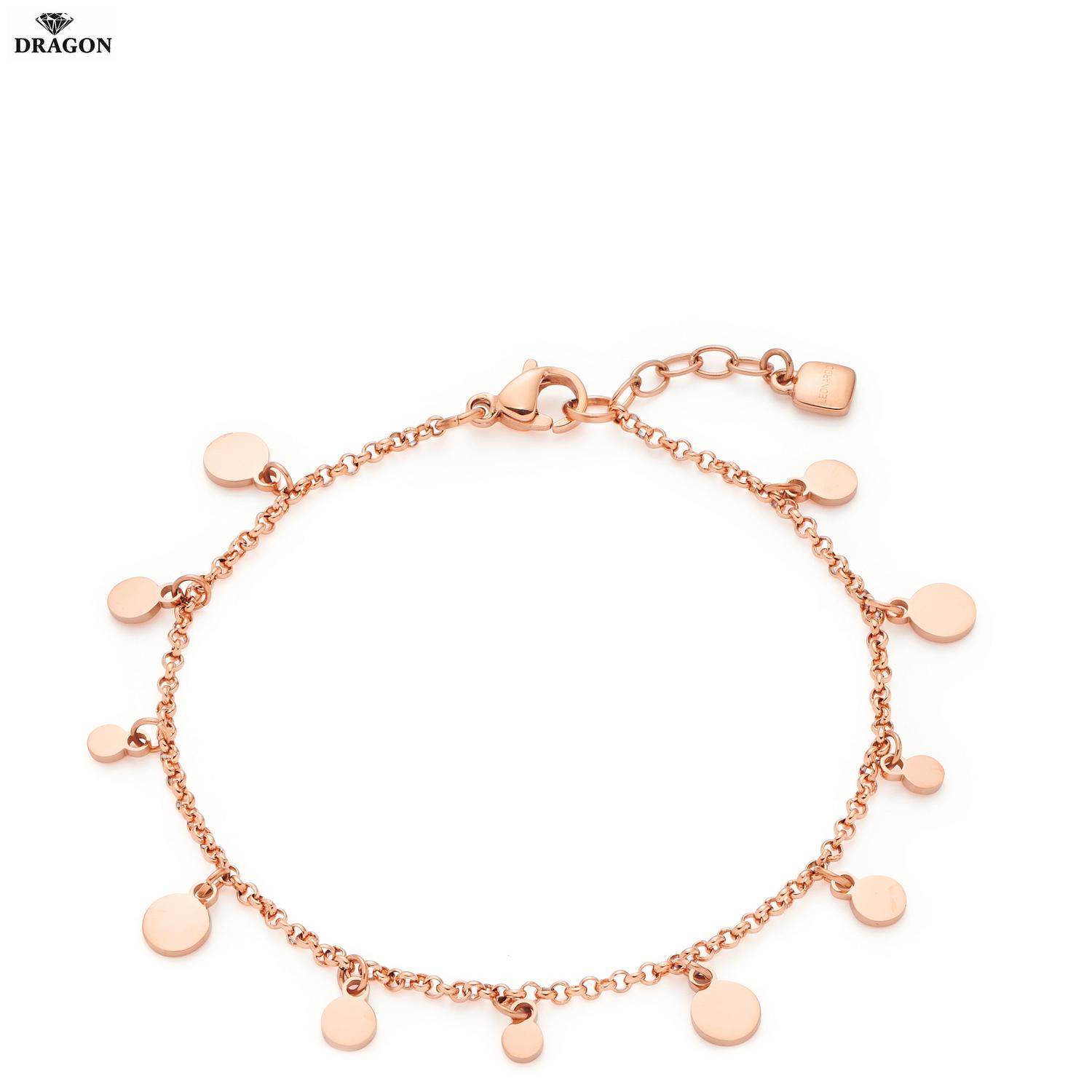 JEWELS BY LEONARDO Armband Ciao Rose - Goldfarben Mit Blauen Steinperlen