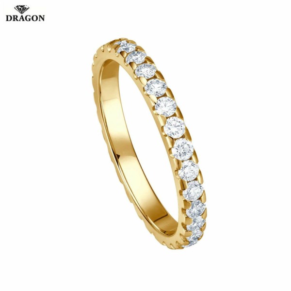 Memoire Ring Gelbgold mit 31 Brillanten 1,05ct