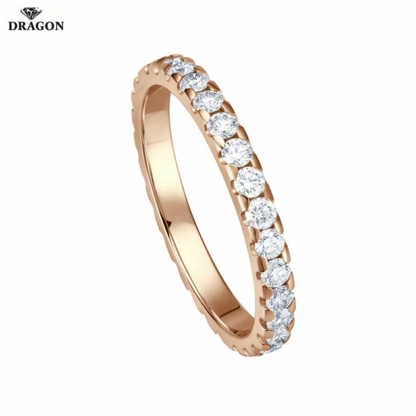 Memoire Ring Rosegold 31 Brillanten 1,05ct